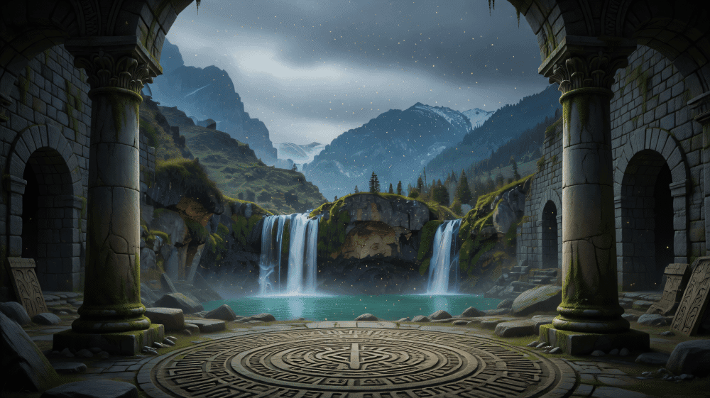 Ancient Magical Dungeon Redraw｜Mystic Photo‑to‑Fantasy‑Background Art