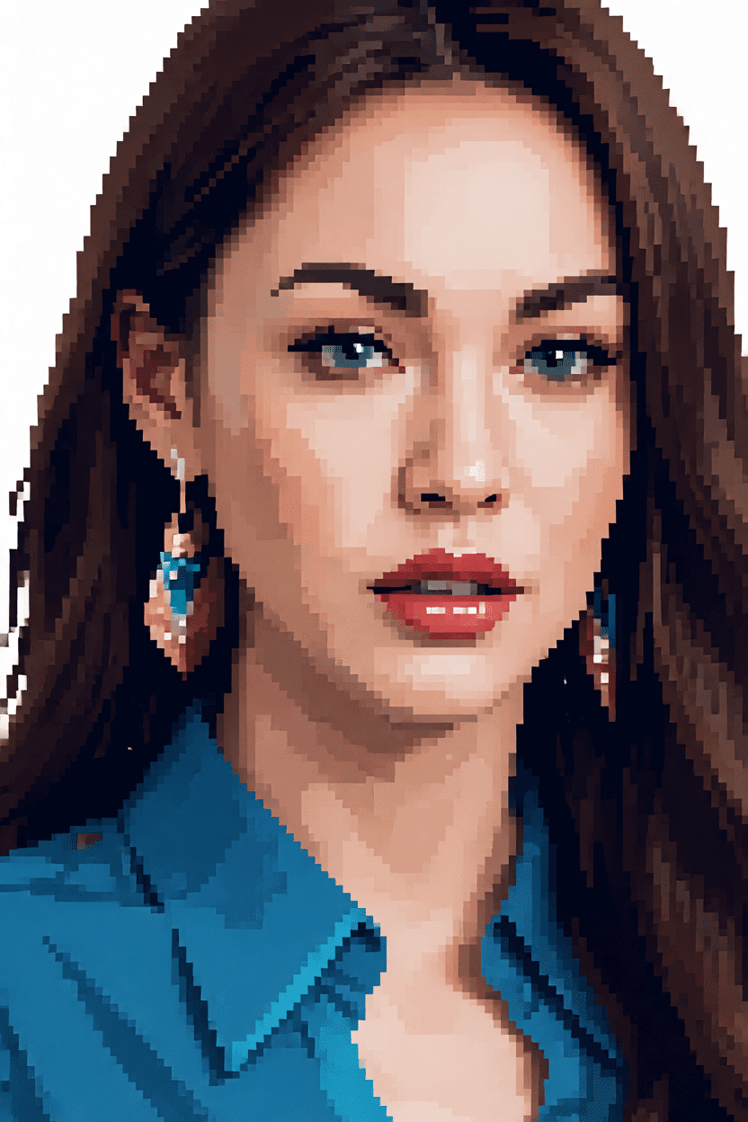 Chaotic art images with cluttered pixels - after