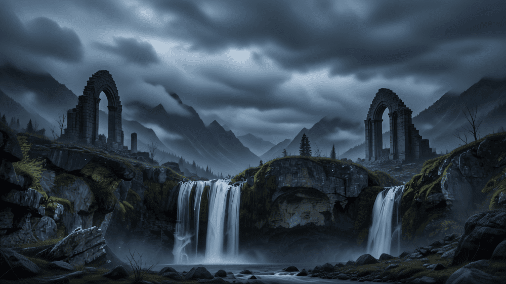 Dark Fantasy Epic Landscape Redraw｜Gloomy Photo‑to‑Epic‑Scene Art