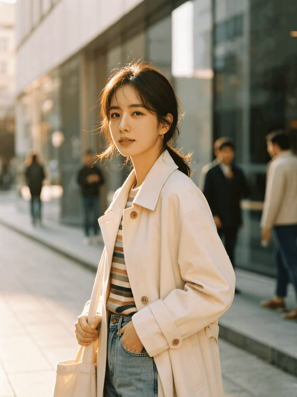 Vintage Film Street Portrait Redraw｜Retro Urban Photo‑to‑Analog Art