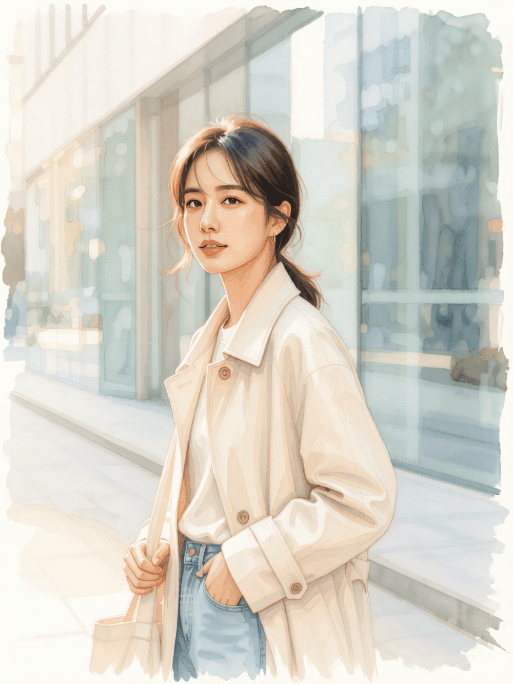 Watercolor Art Portrait Transform|Soft Photo‑to‑Hand‑Painted‑Character Art - after